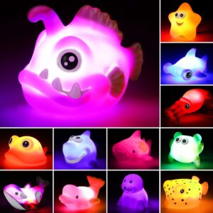Light Up Bath Toys Set