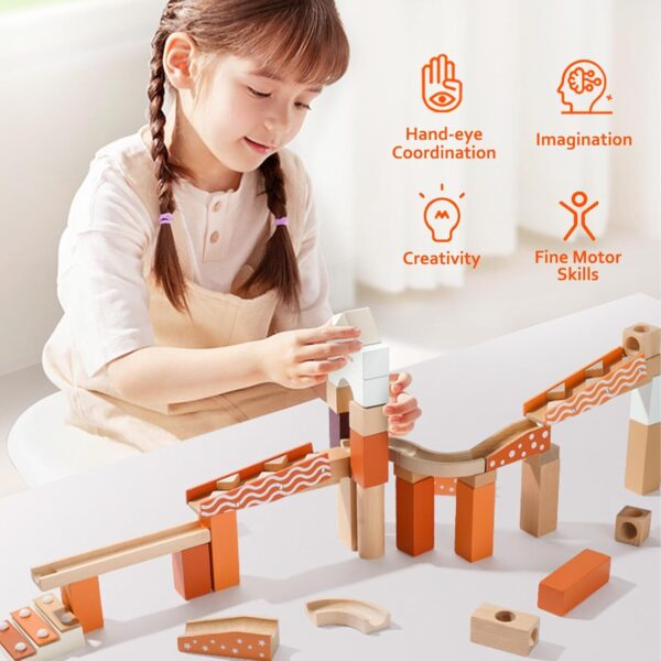 Wooden Marble Run Blocks - Image 3