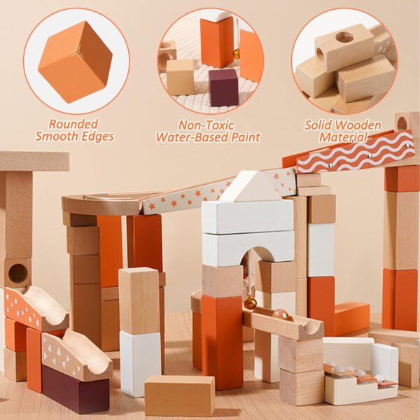 Wooden Marble Run Blocks - Image 2