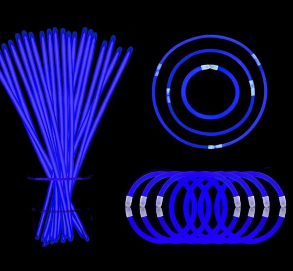 Blue Glow Sticks Set
