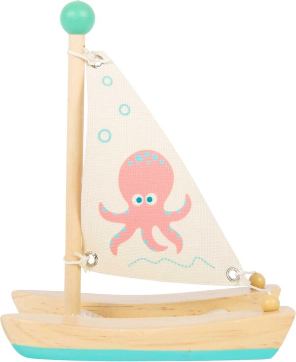 Wooden Octopus Catamaran Toy - Image 3
